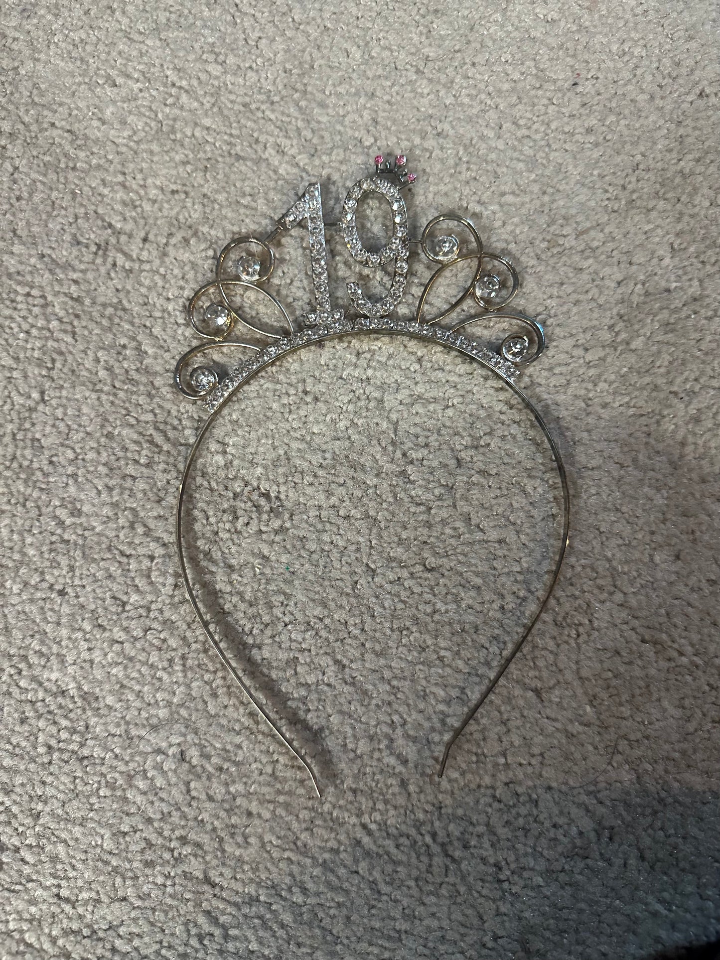 19 birthday headband