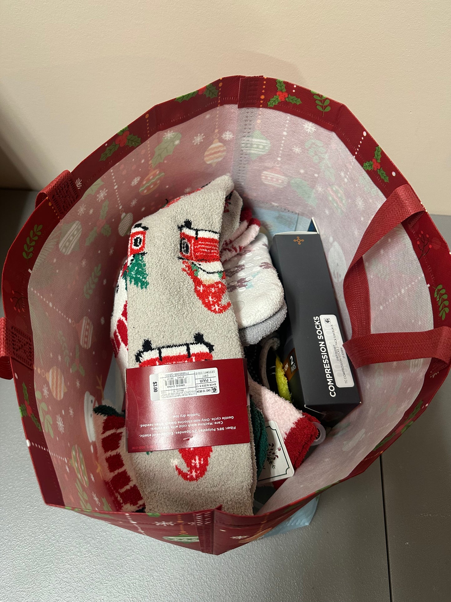 Bag of new socks