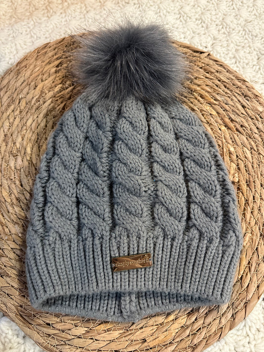 Gray beanie