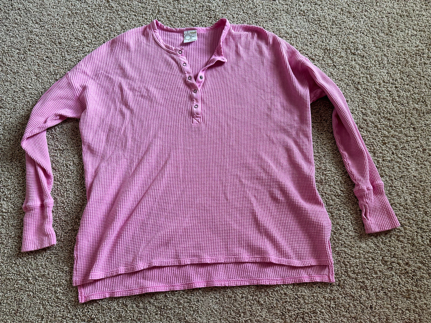 Women's large pink long sleeve