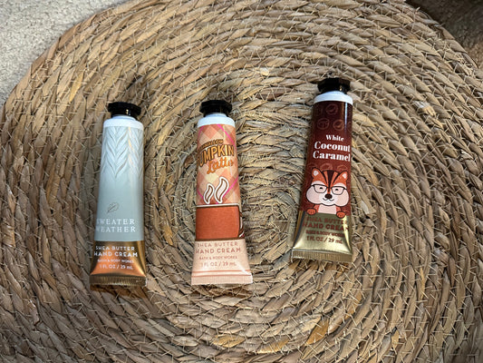 3 mini hand creams
