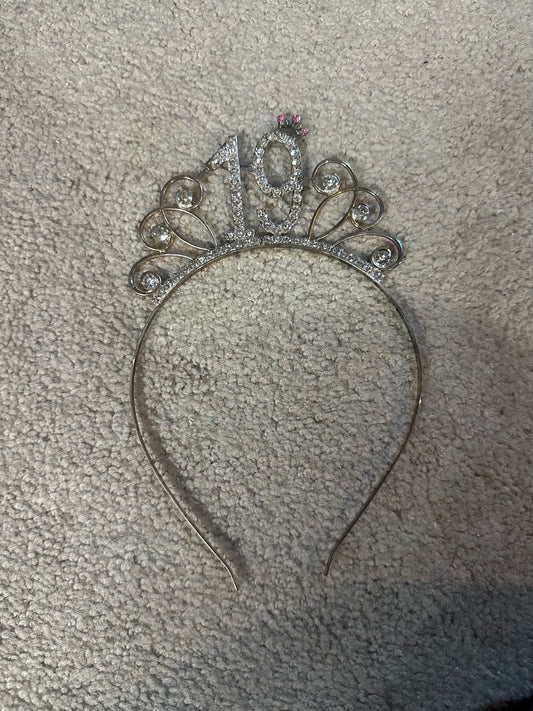 19 birthday headband