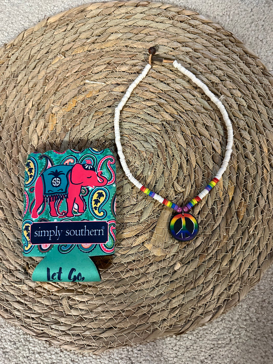 Koozie & necklace