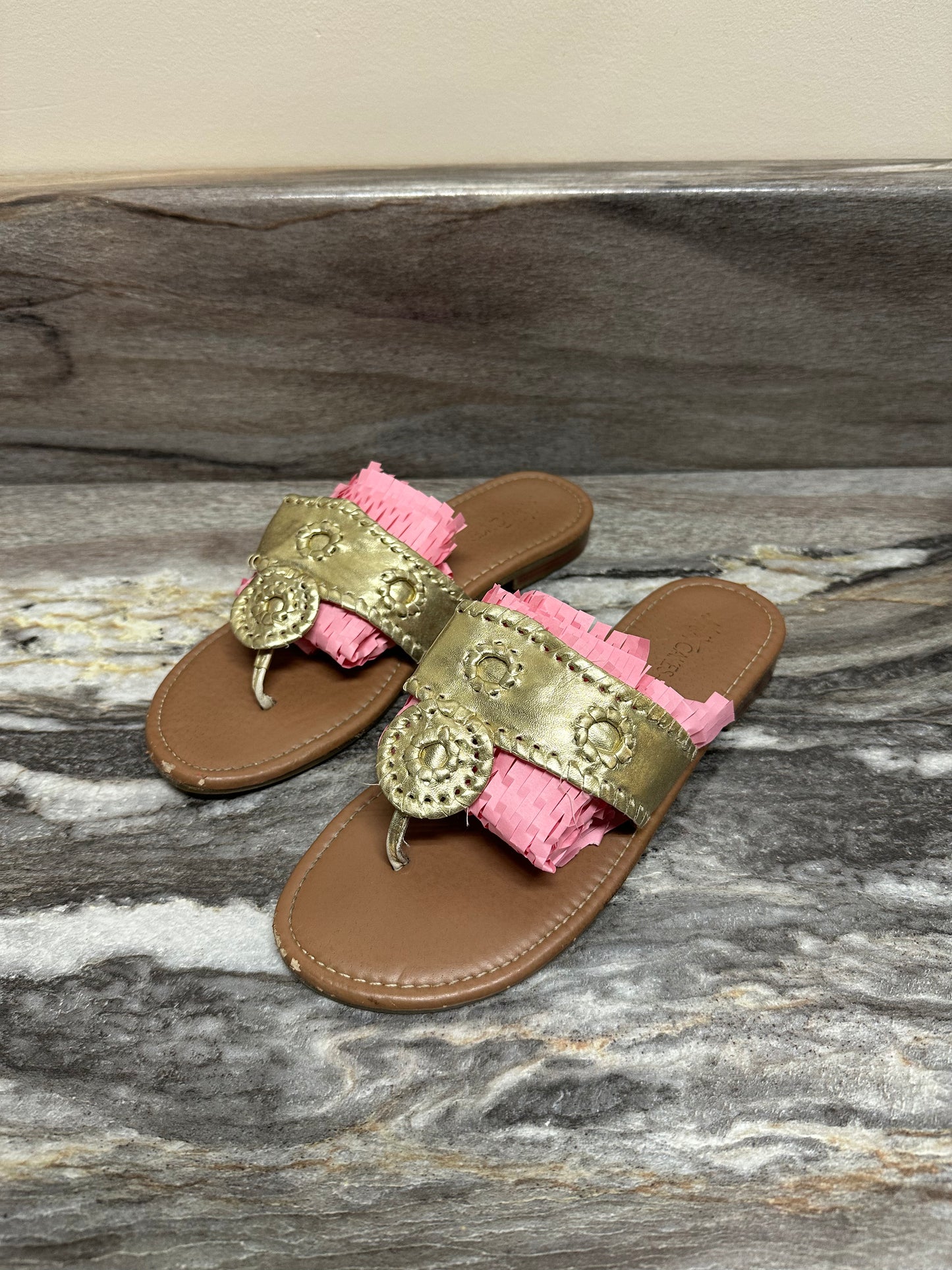 Size 5 golden sandals