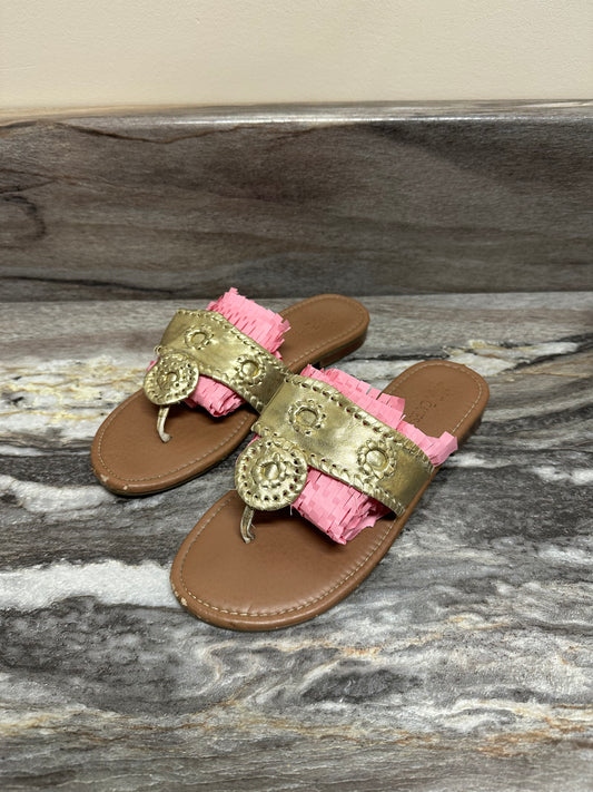Size 5 golden sandals